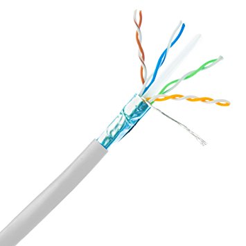 สายเคเบิล Cat.6a copper Ethernet Lan สายเคเบิลเครือข่าย FTP