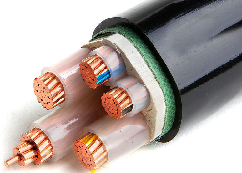 YJV IEC 60502 Standard Electric Power Cable , LSHF Copper Conductor Cable