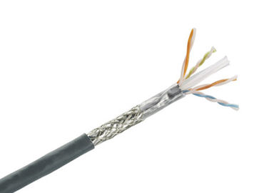 สายเคเบิล Cat5e SFTP, Solid Bare Copper หุ้มฉนวน Twisted Pair สาย Ethernet Lan 1000 Ft