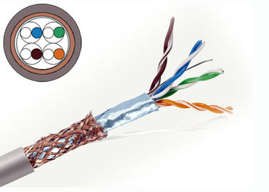 Cat5e Copper Lan Cable, Ethernet Lan Cable 4 คู่สาย SFTP 1000 FT