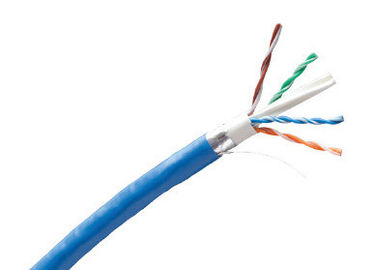 ประเภท 6A, 4 คู่, F / UTP Copper Lan Cable ป้องกันสายเคเบิลเครือข่าย 1,000 Ft ในกล่องดึง