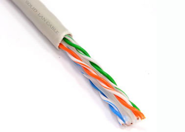 สาย Lan Ethernet Cat6A UTP สายเคเบิลเครือข่ายทองแดง Solid Bare